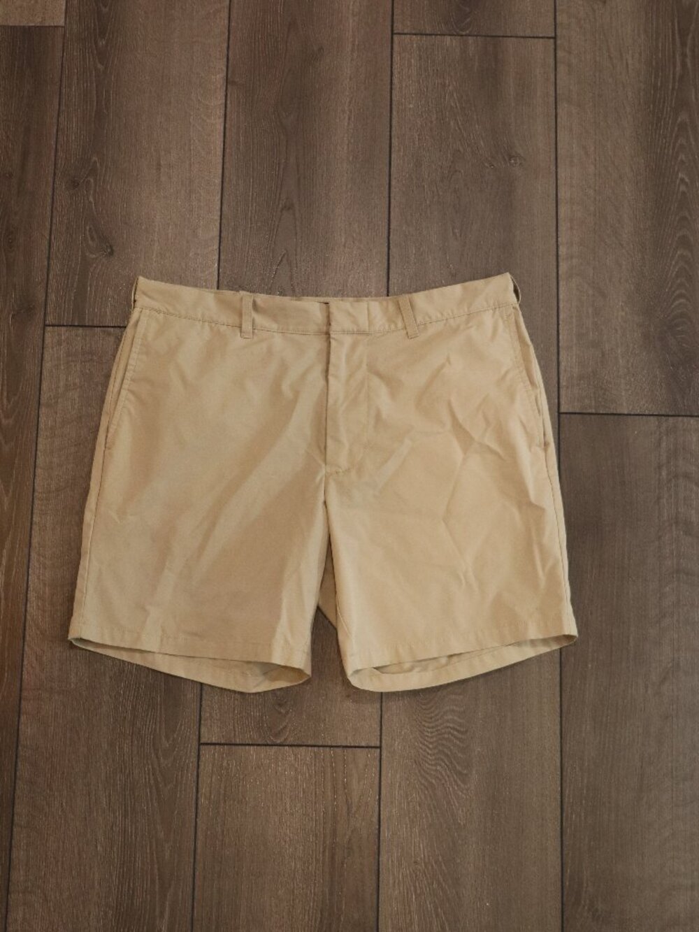 Mens J.Crew Khaki Cargo Shorts 7in Sz 33